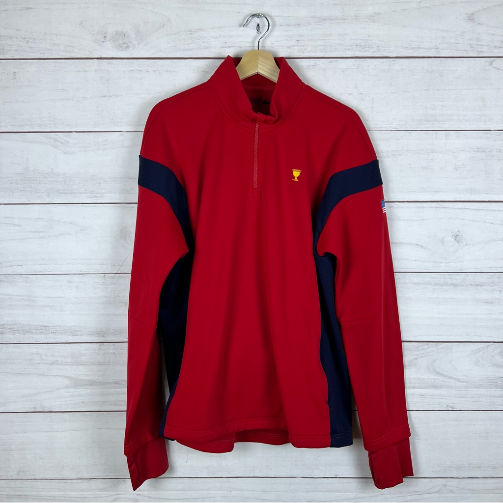 Lacoste Sport Golf Presidents Cup Pullover Jacket Xl